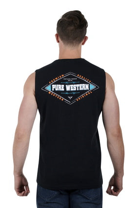 Pure Western Mens Damian Tank - P3S1510769