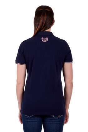 Wrangler Womens Carlyn Polo - Navy - X3S2565495