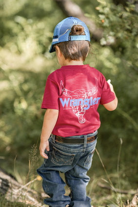 Wrangler Boys Lucas Shirt - X3S3557856 - Red