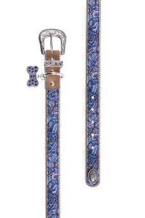 Pure Western Baxter Dog Collar - Blue - P4W2922CLR