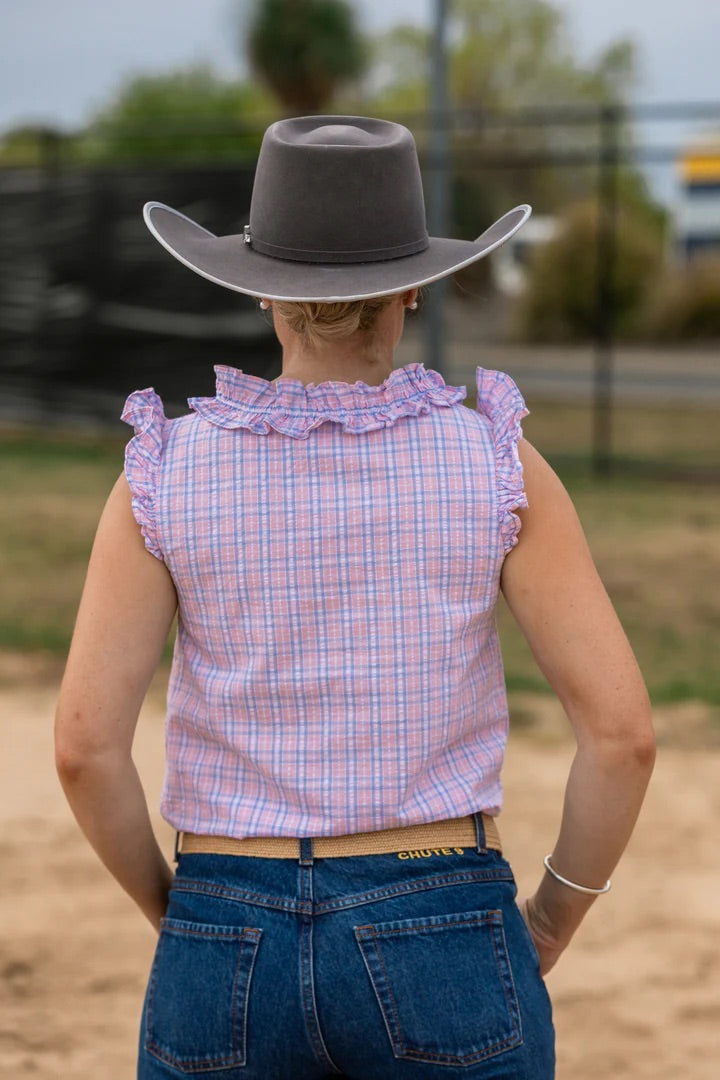 Black Colt Dobby - Pink & Blue Check