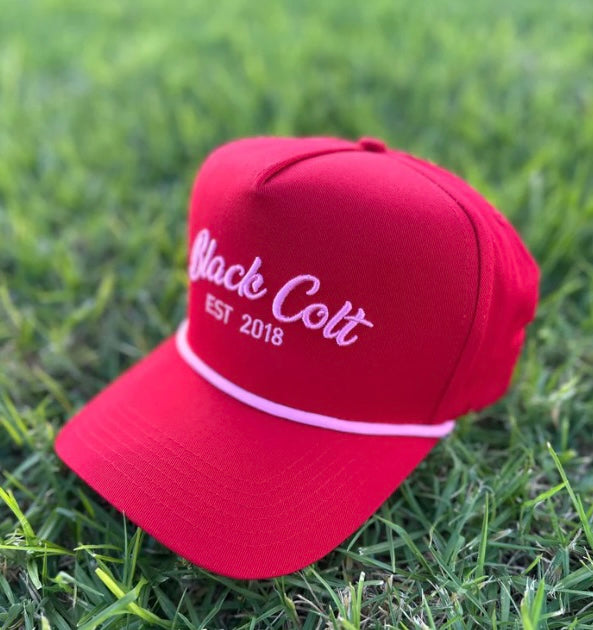 Black Colt American Style Cap - Red