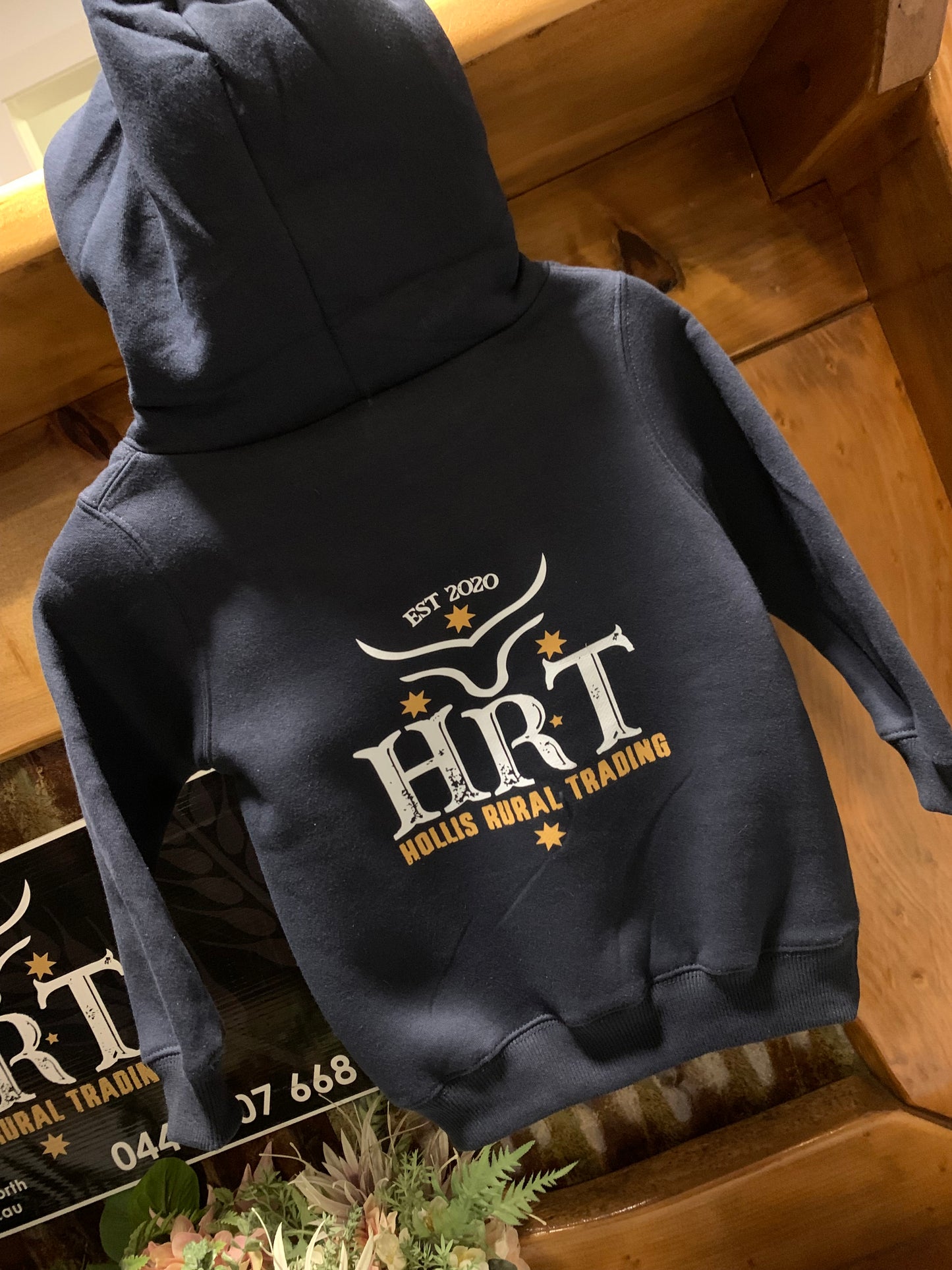 HRT Hoodies Kids - Navy/Pink or Navy/Gold