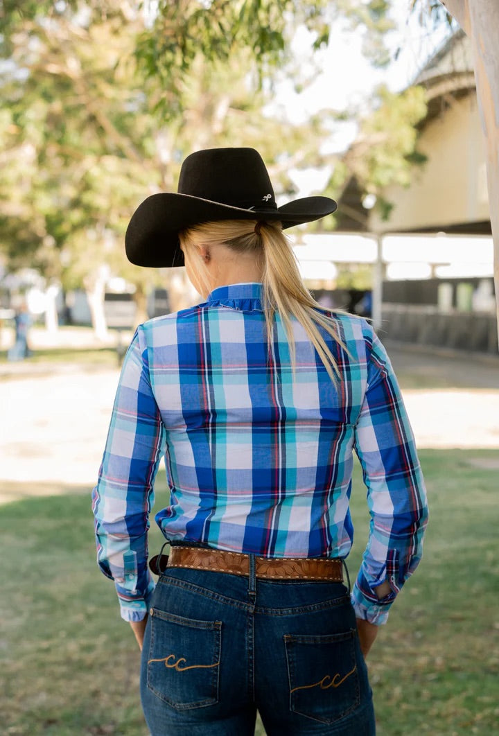 Black Colt Kirby - Blue With Red Check