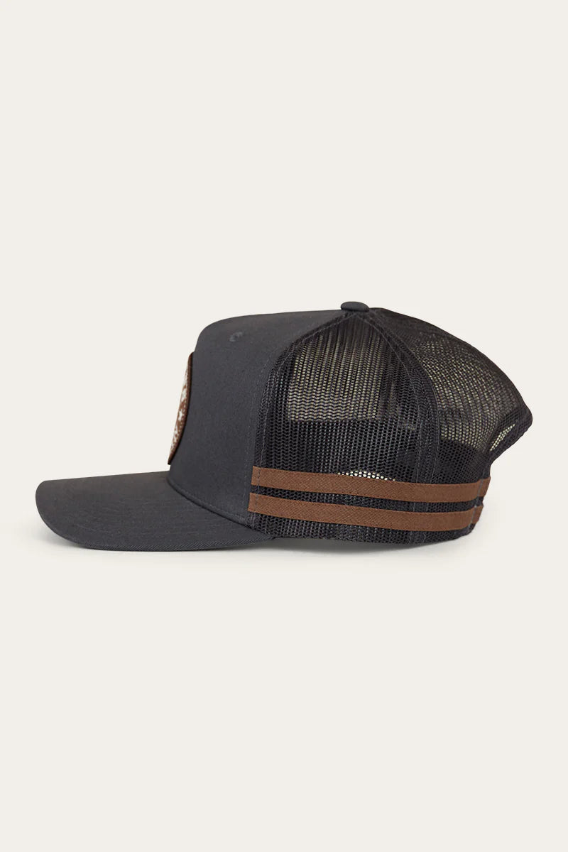 Ringers Western McCoy Trucker Cap - Charcoal / Brown