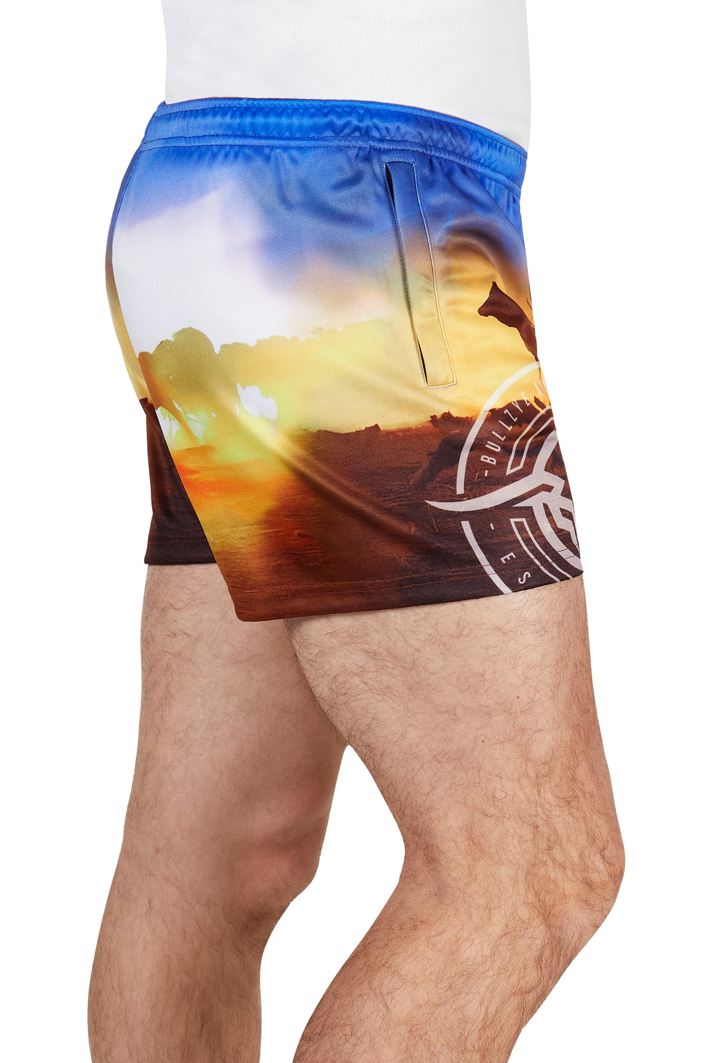 Mens Bullzye Outback Footy Shorts - B5S1309488