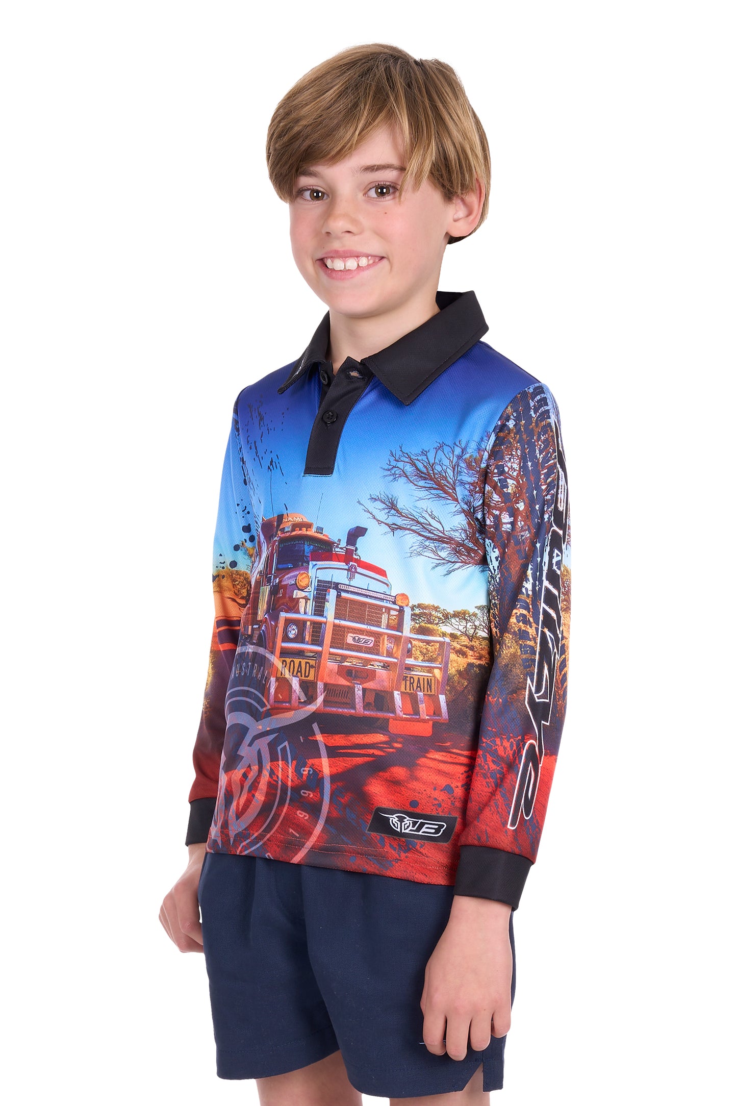 Bullzye Boys Road Train Fishing Shirt - B5S3568493