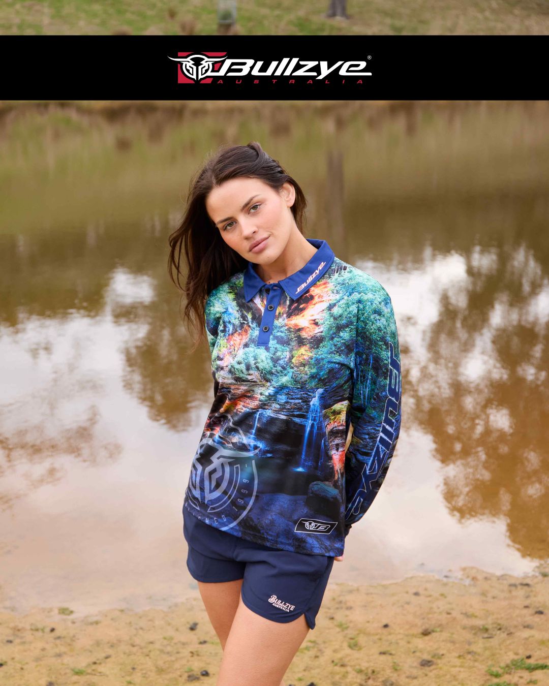 Bullzye Womens Waterfall Fishing Shirt - B5S2502469