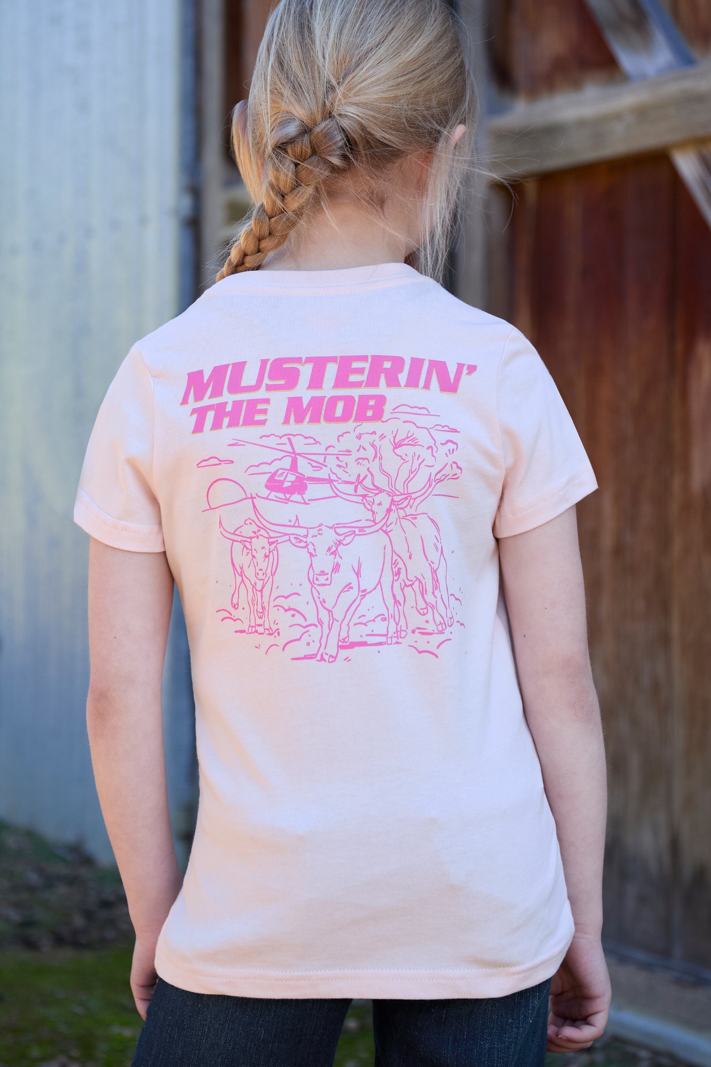 Bullzye Girls Muster Shirt - Pink B5S5502463