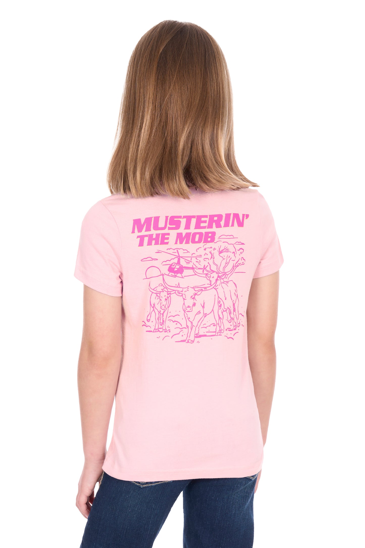 Bullzye Girls Muster Shirt - Pink B5S5502463