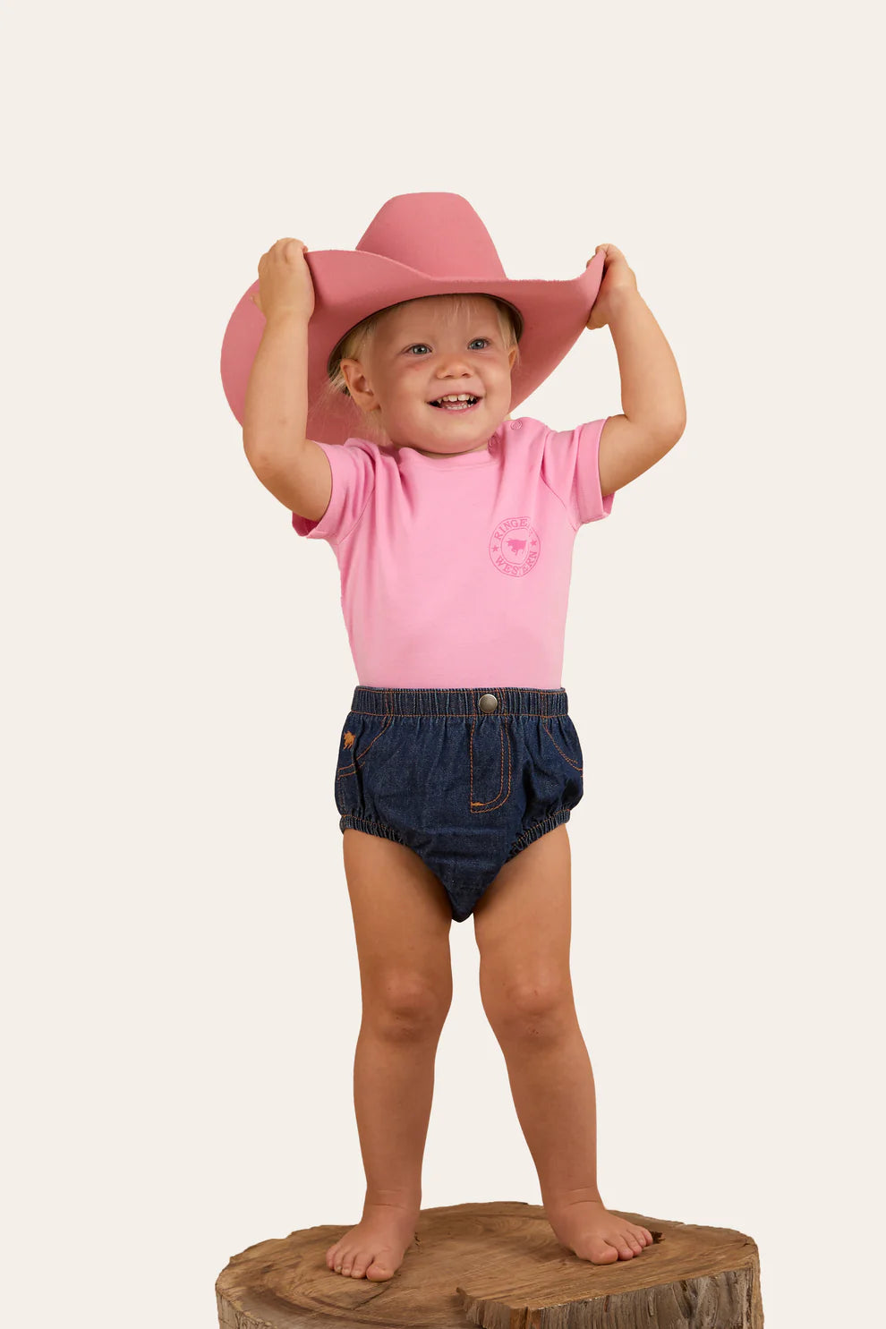 Ringers Western Mila Babies Nappy Cover / Bloomer - Classic Denim Blue