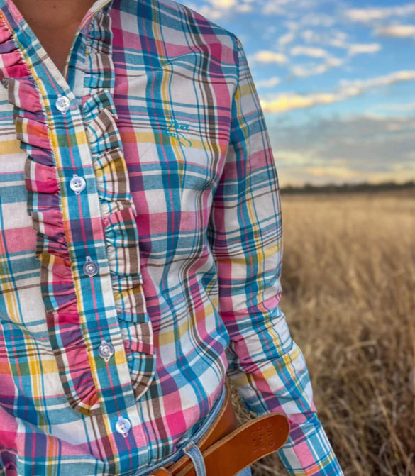 Black Colt Kirby - Pink / Blue / Yellow Plaid