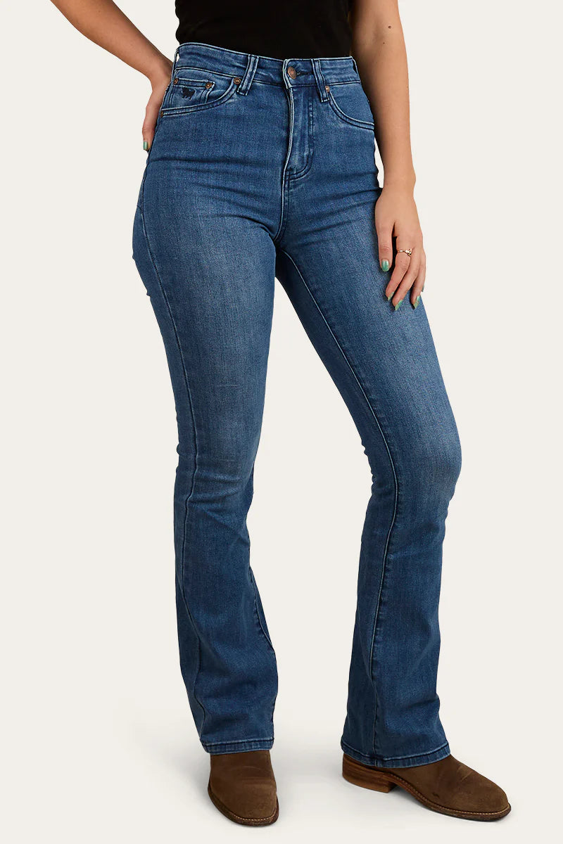 Ringers Western Womens Penny High Rise Boot Vut Jeans - Coolmax - Vintage Blue