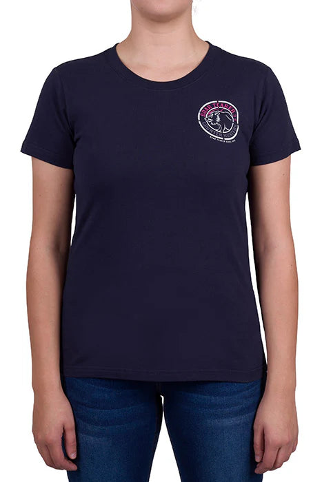 Boar Tearer Women's Sutton SS Tee Navy - G4S2503020