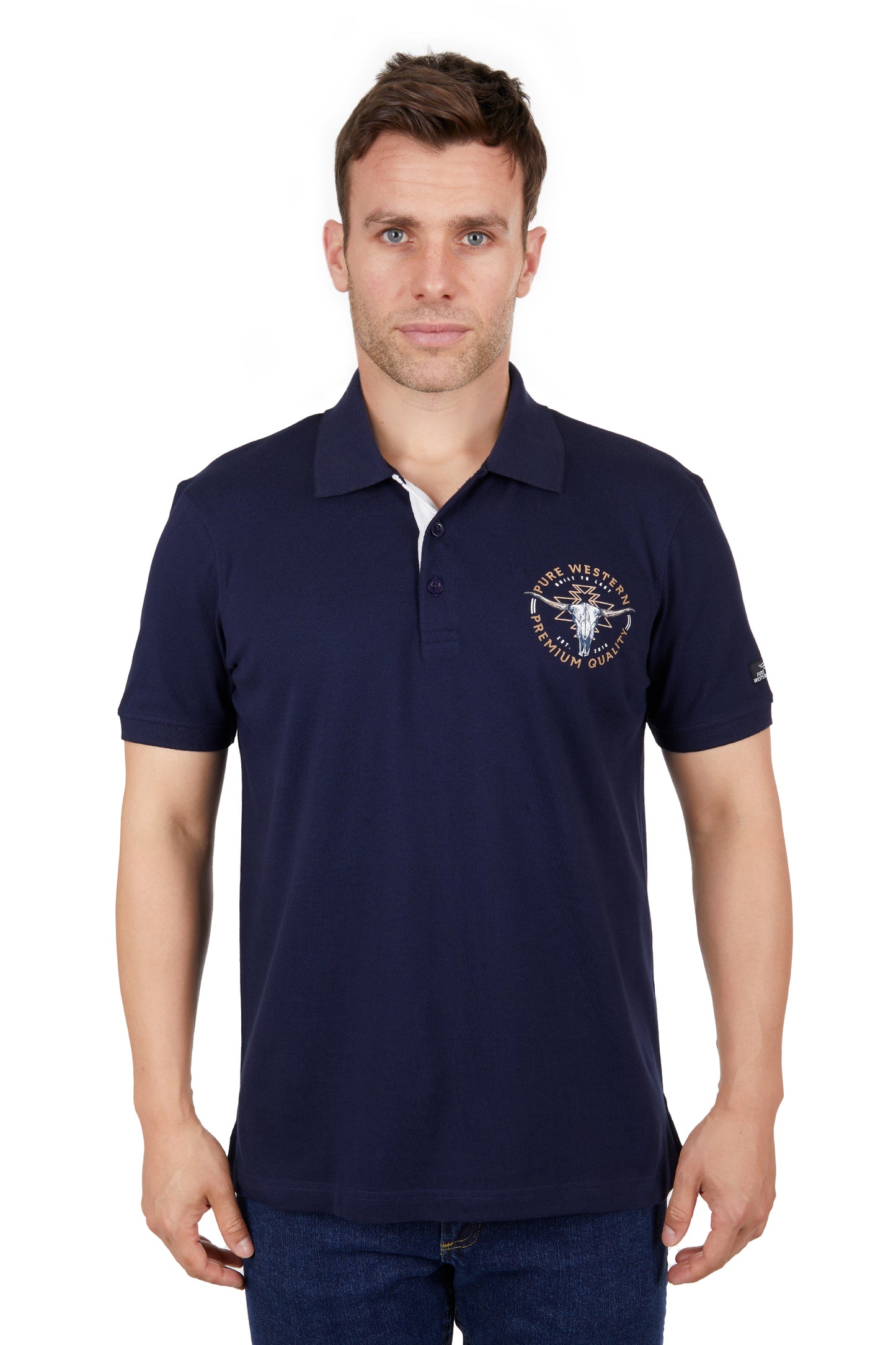 Pure Western Mens Mack Polo - P4S1505967