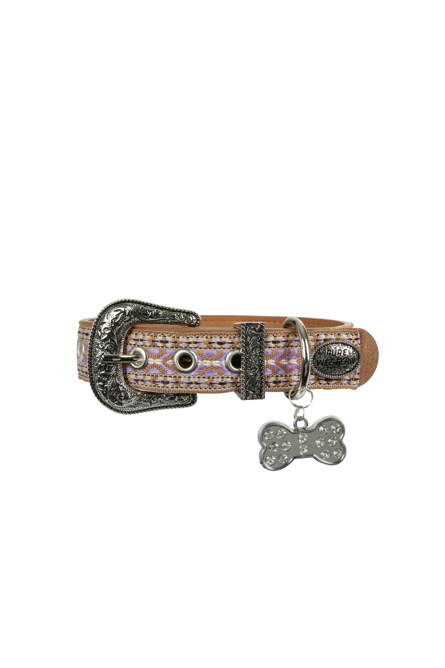 Pure Western Nikki Dog Collar - P4S2965CLR - Aqua OR Lilac