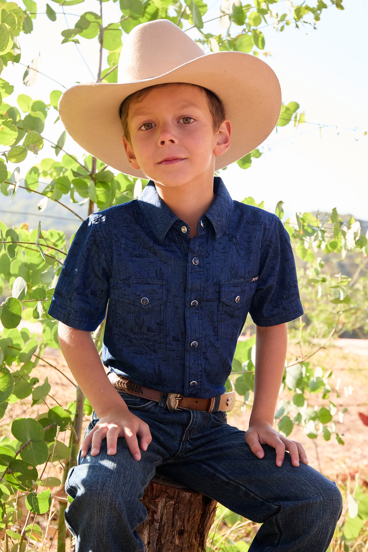 Pure Western Boys Drew SS Shirt - P4S3103956