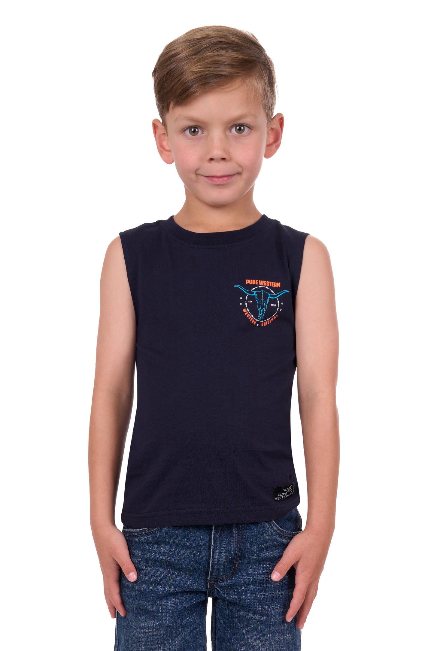 Pure Western Boys Fred Muscle Tank - P4S3510964