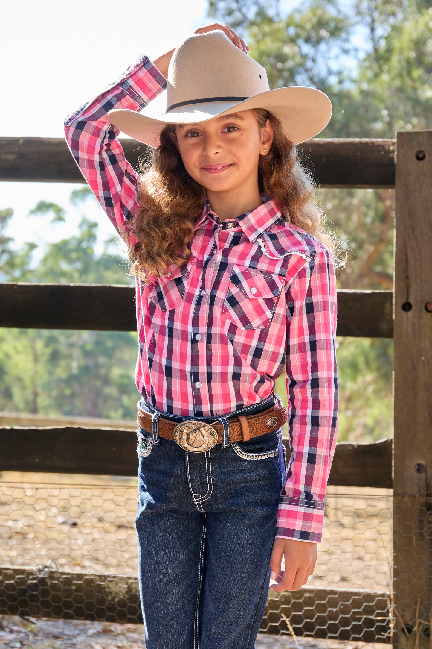 Pure Western Girls Lulu LS Dress Arena Shirt - P4S5127986