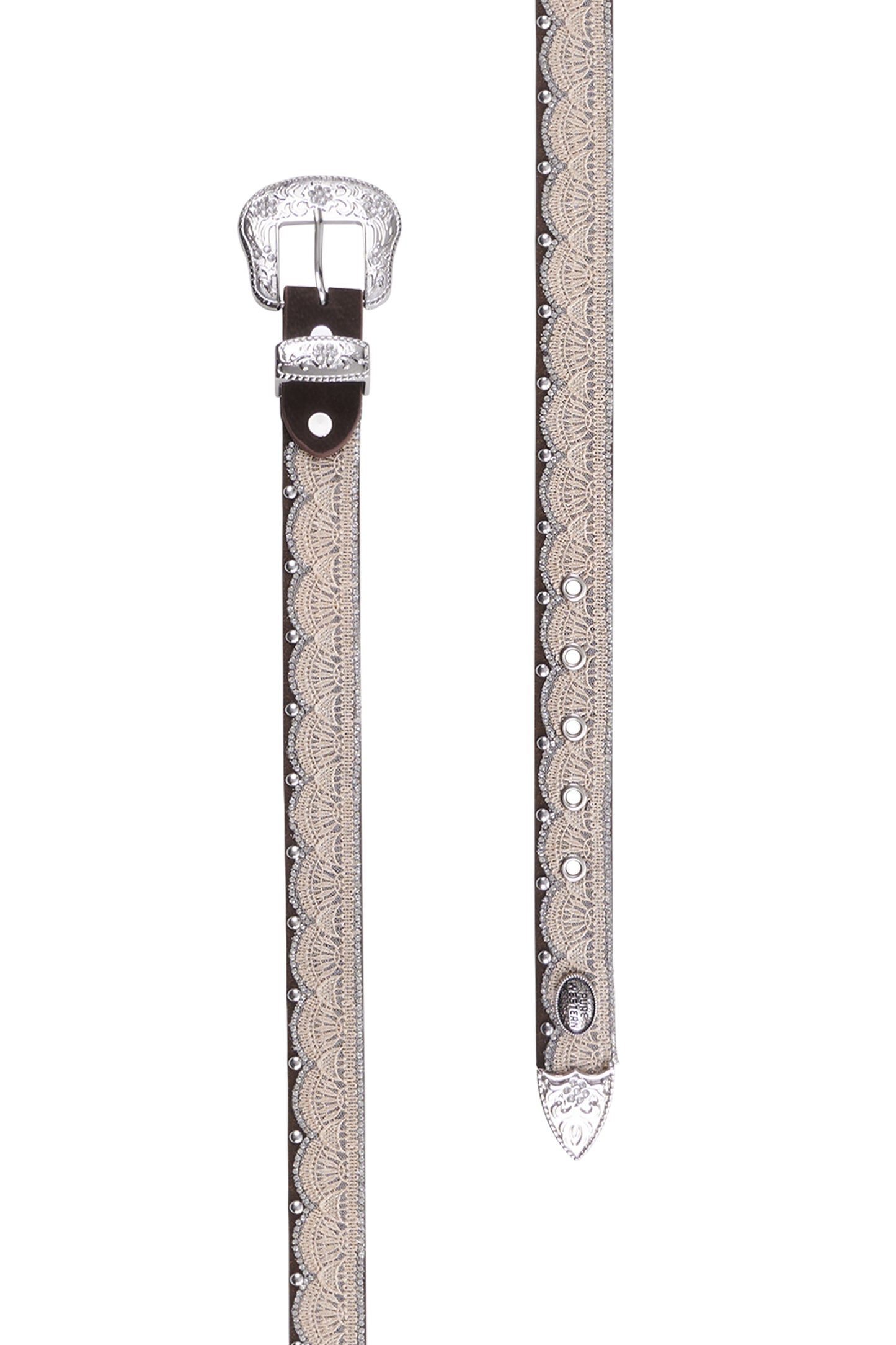 Pure Western Kids Alana Belt - Chocolate - P4W5985BLT