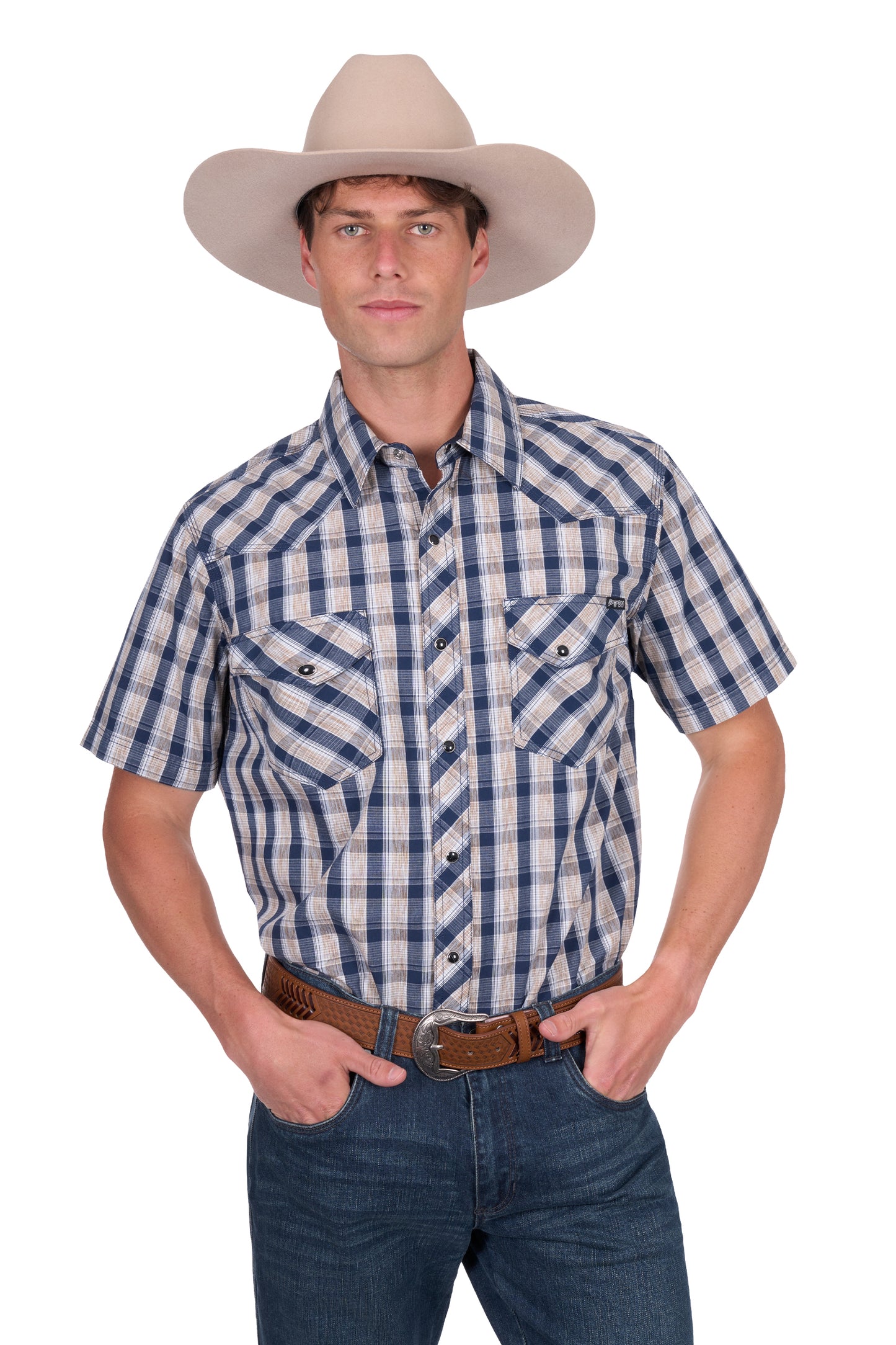 Pure Western Mens Peter SS Shirt P5S1102075