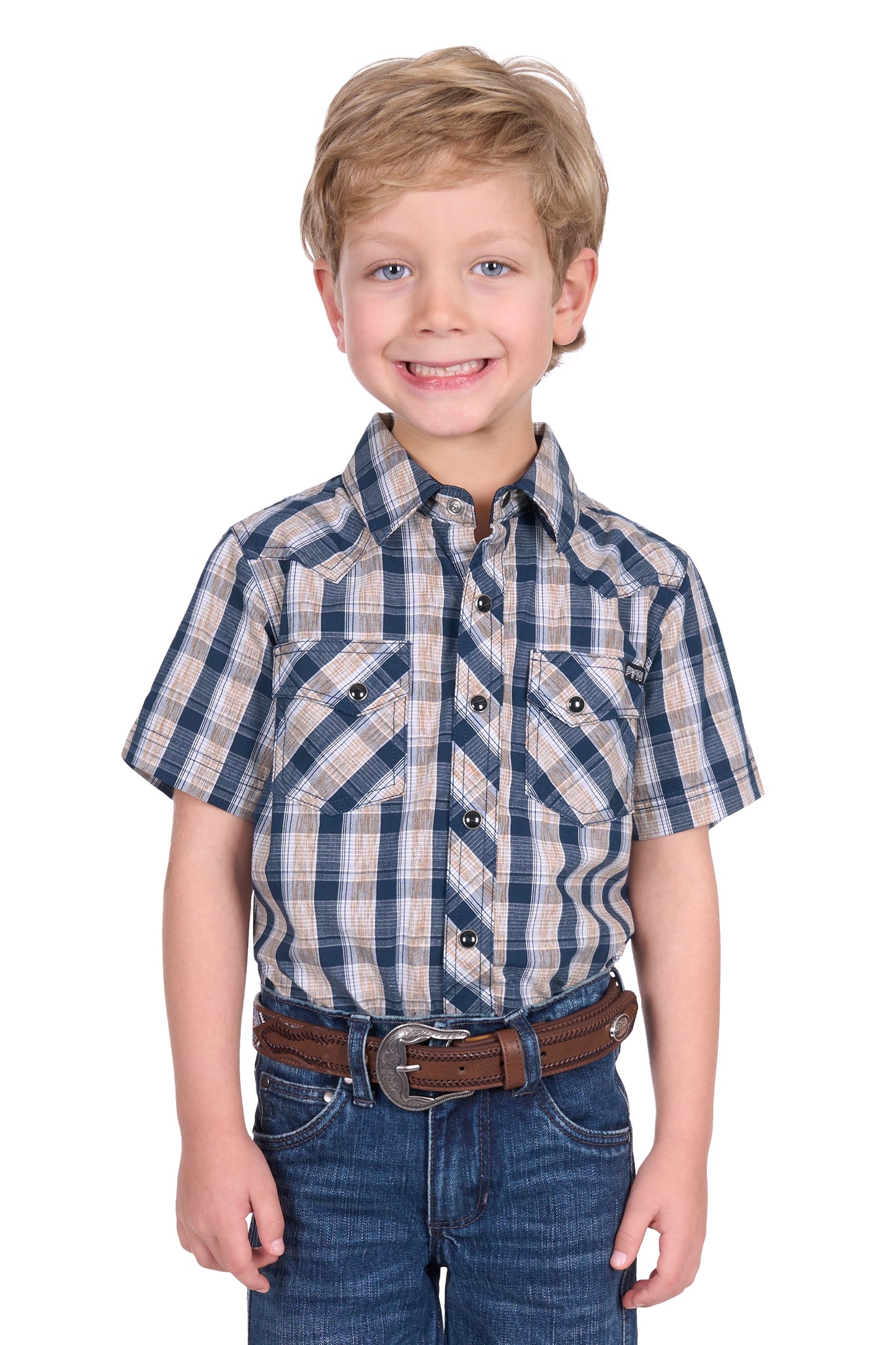 Pure Western Boys Peter SS Shirt - P5S3103075
