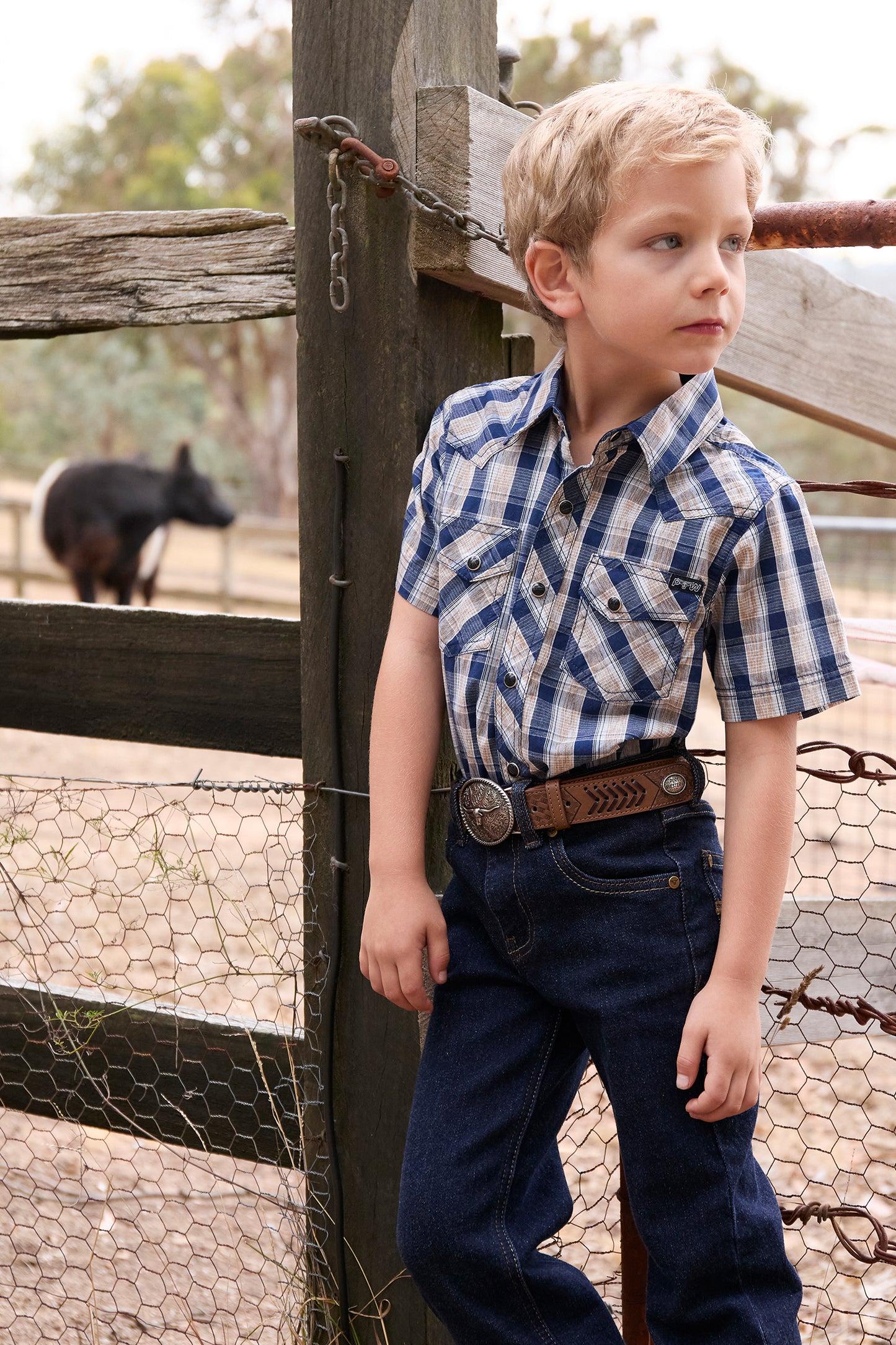 Pure Western Boys Peter SS Shirt - P5S3103075