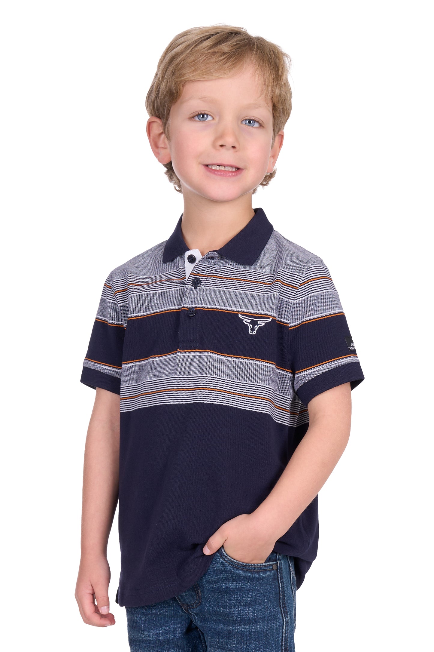 Pure Western Boys Brad Polo Shirt - P5S3500079