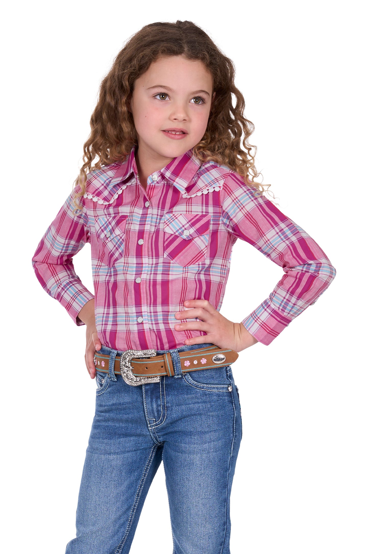 Pure Western Girls Leni LS Shirt P5S5127127