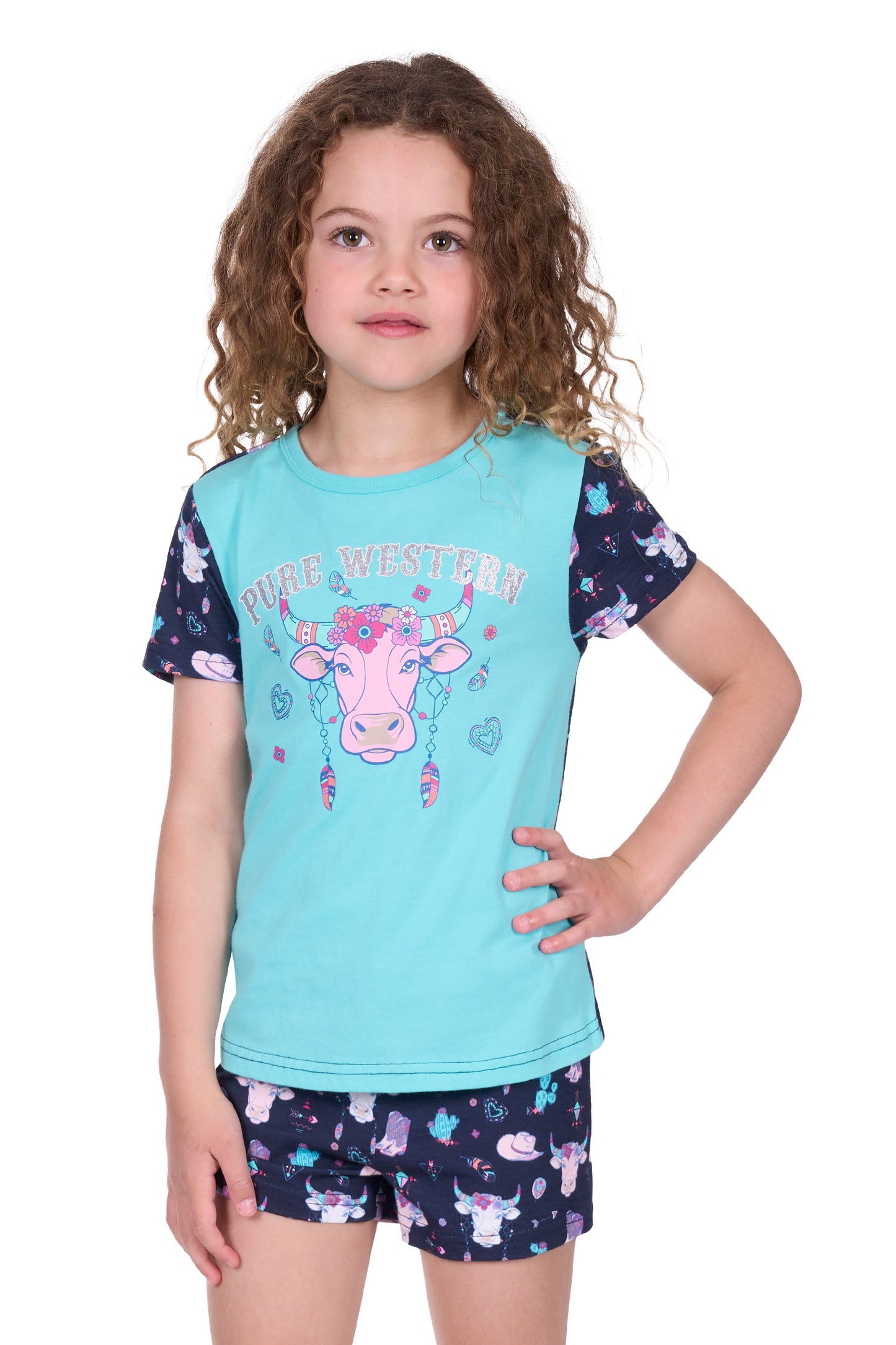 Pure Western Girls Cowgirl Pyjamas P5S5942PJS