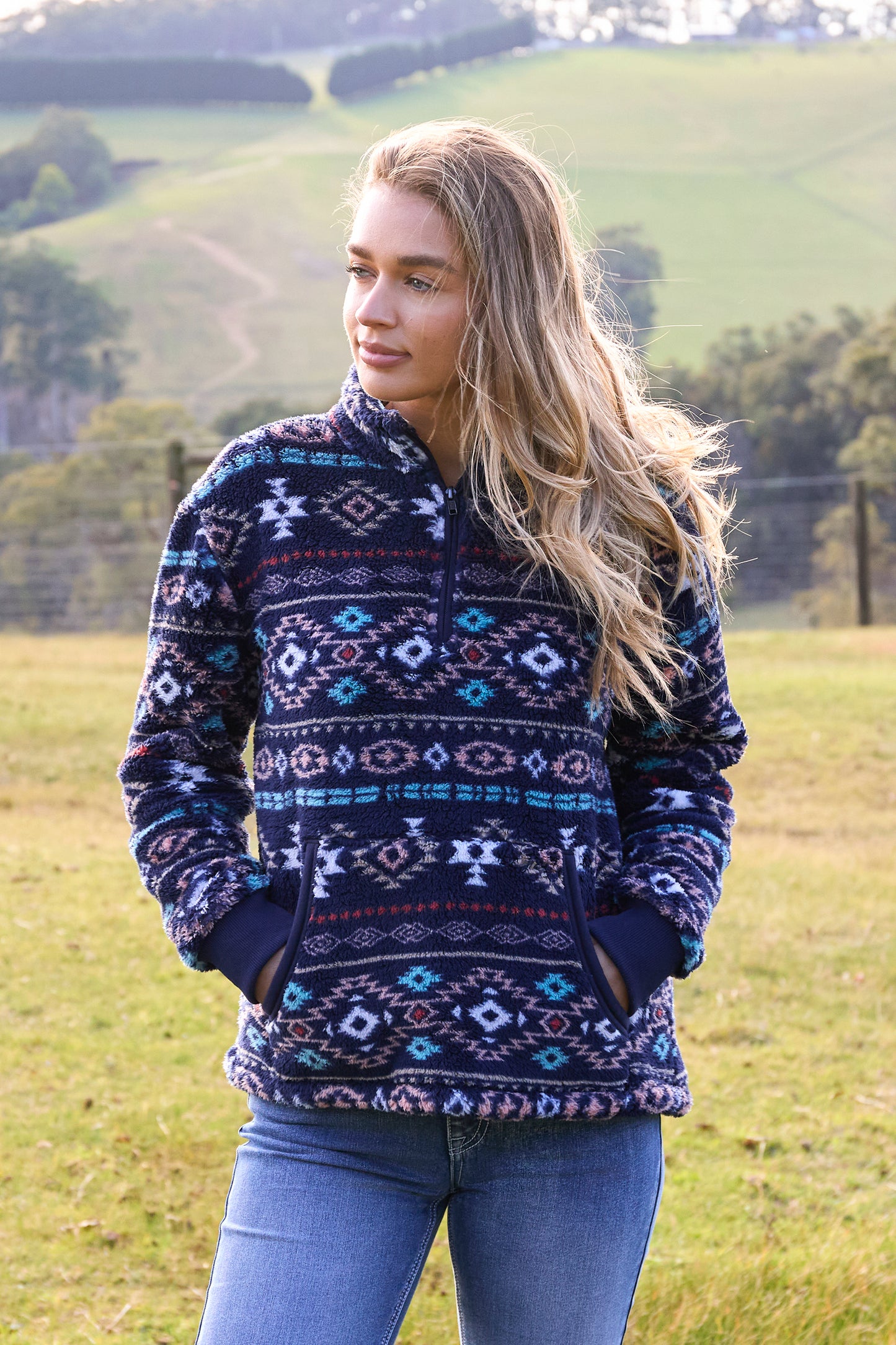Pure Western Womens Luna 1/4 Zip Pullover -  P5W2593024