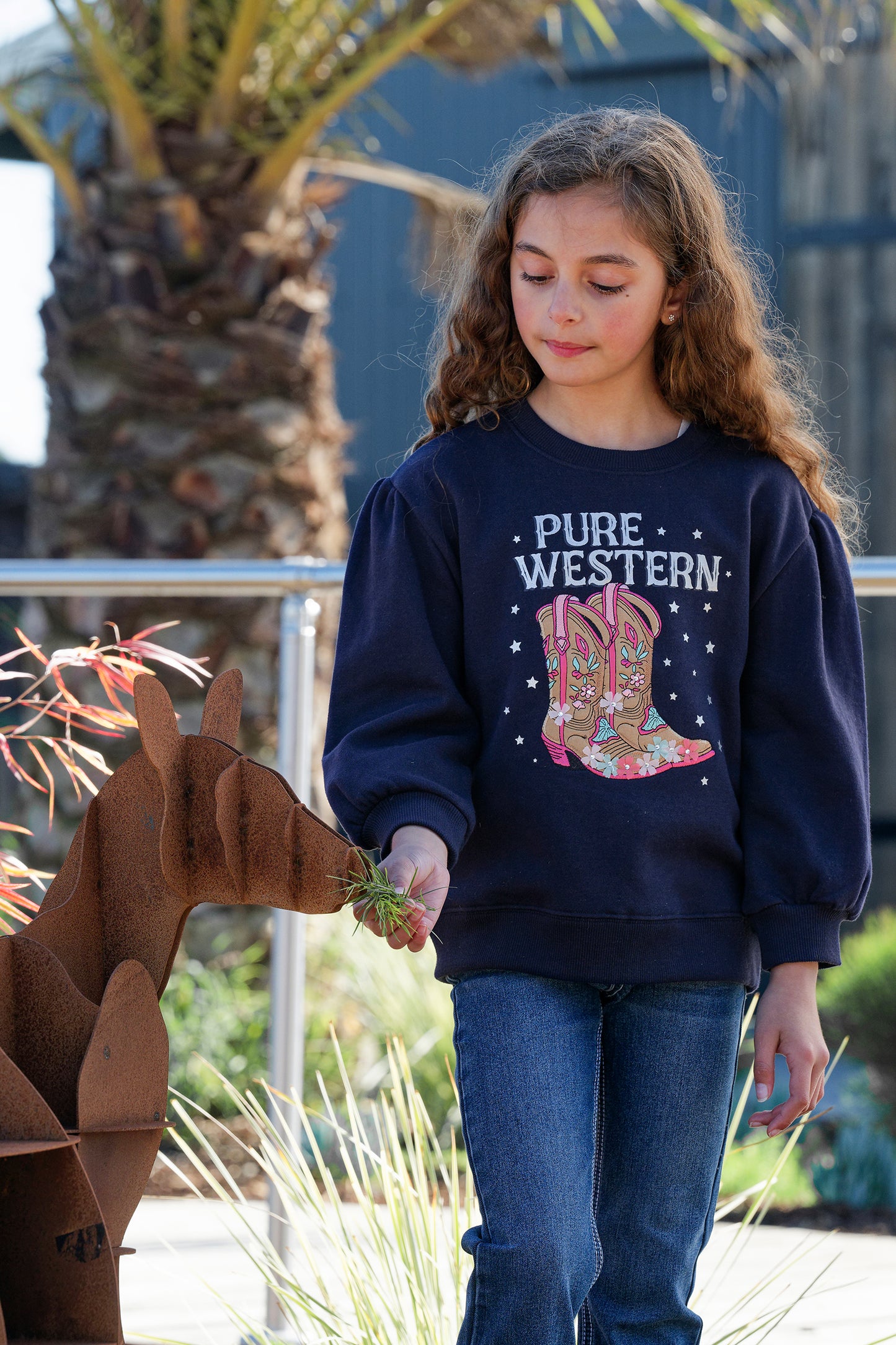 Pure Western Girls Sienna Crew - P5W5532053