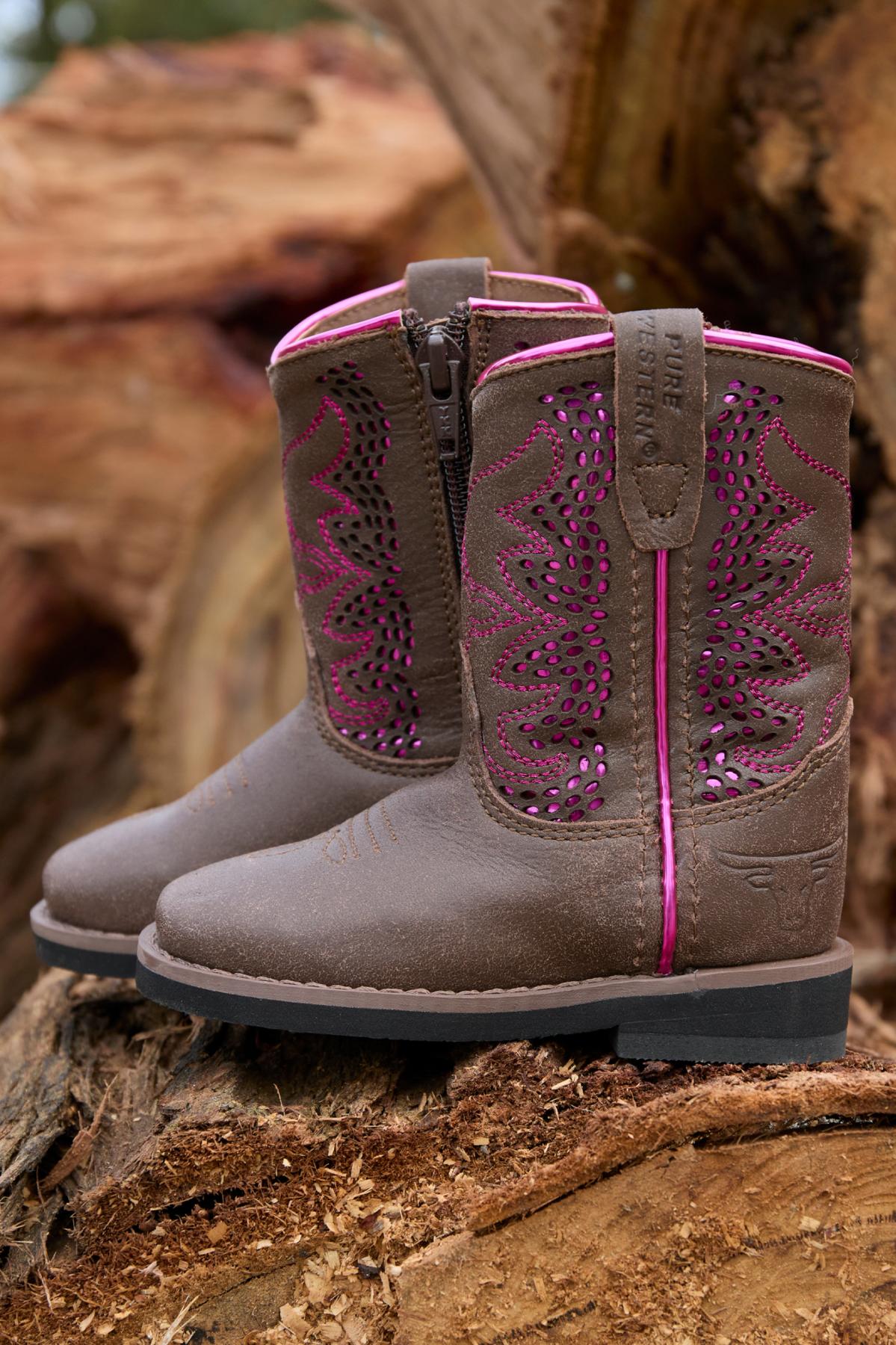 Pure Western Toddlers Abby Boots P5W78114T