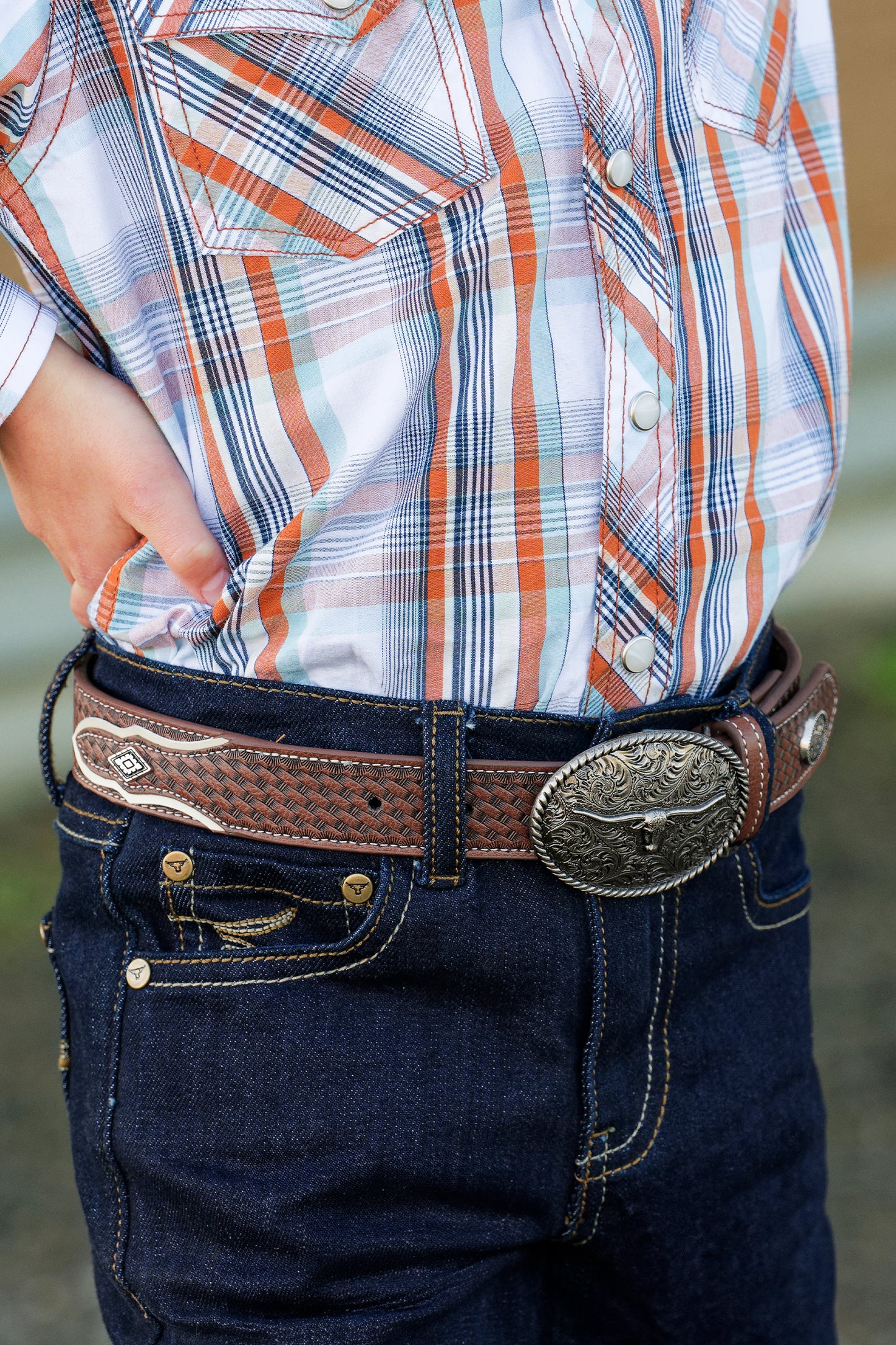 Pure Western Kids Bradley Belt - P5W7924BLT