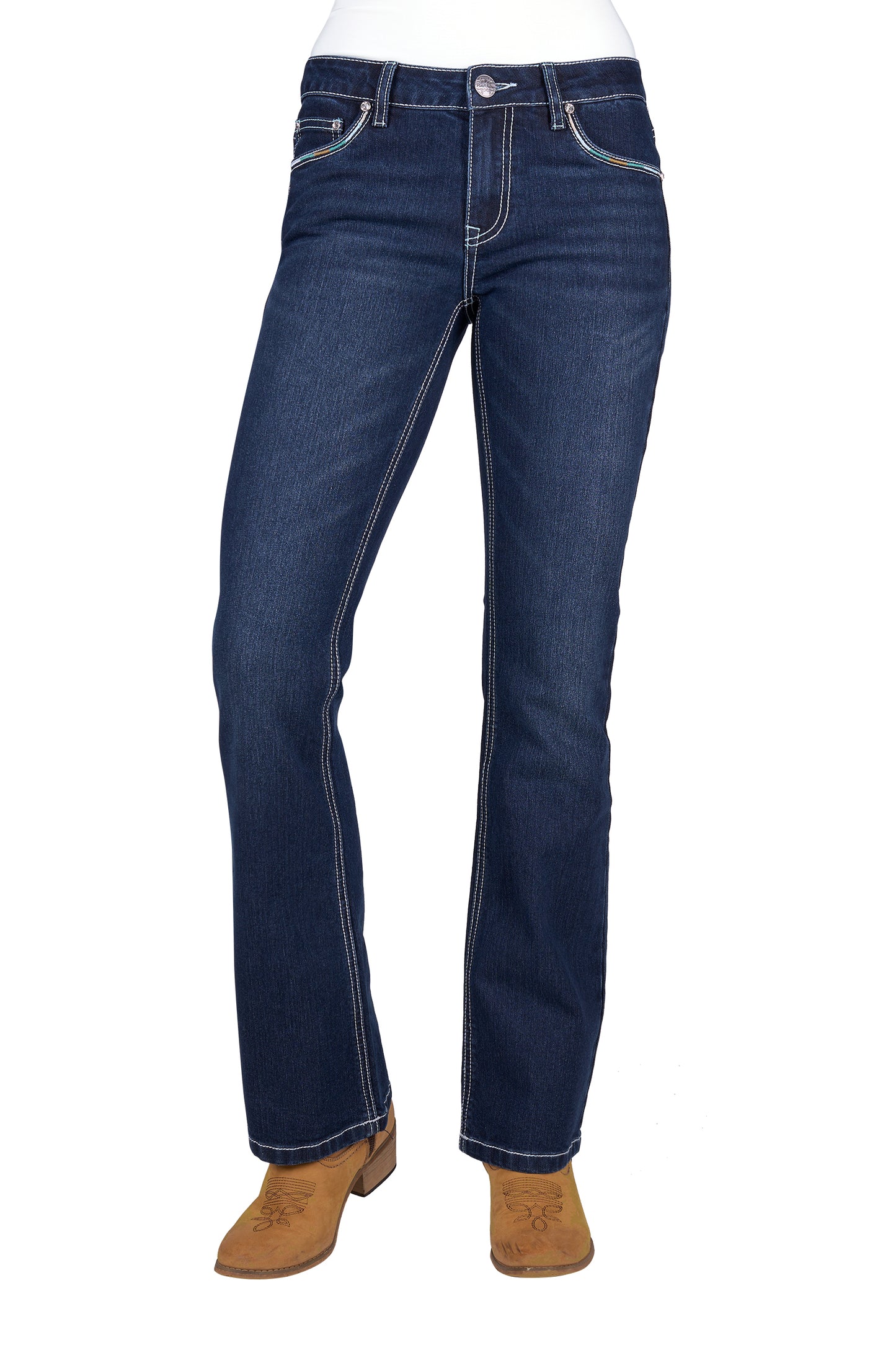 Pure Western Womens Meg Boot Cut Jean 32 Leg - PCP2208034