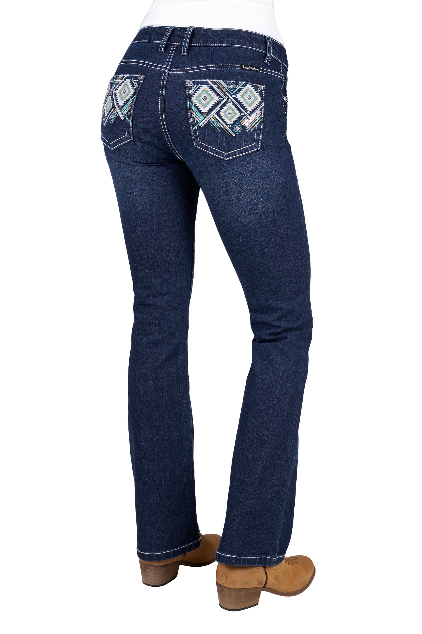 Pure Western Womens Meg Boot Cut Jean 32 Leg - PCP2208034