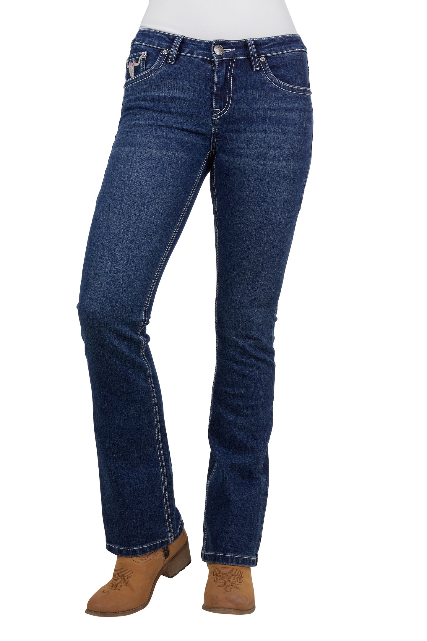 Pure Western Womens Ava Boot Cut Jeans -32 Leg - PCP2208847