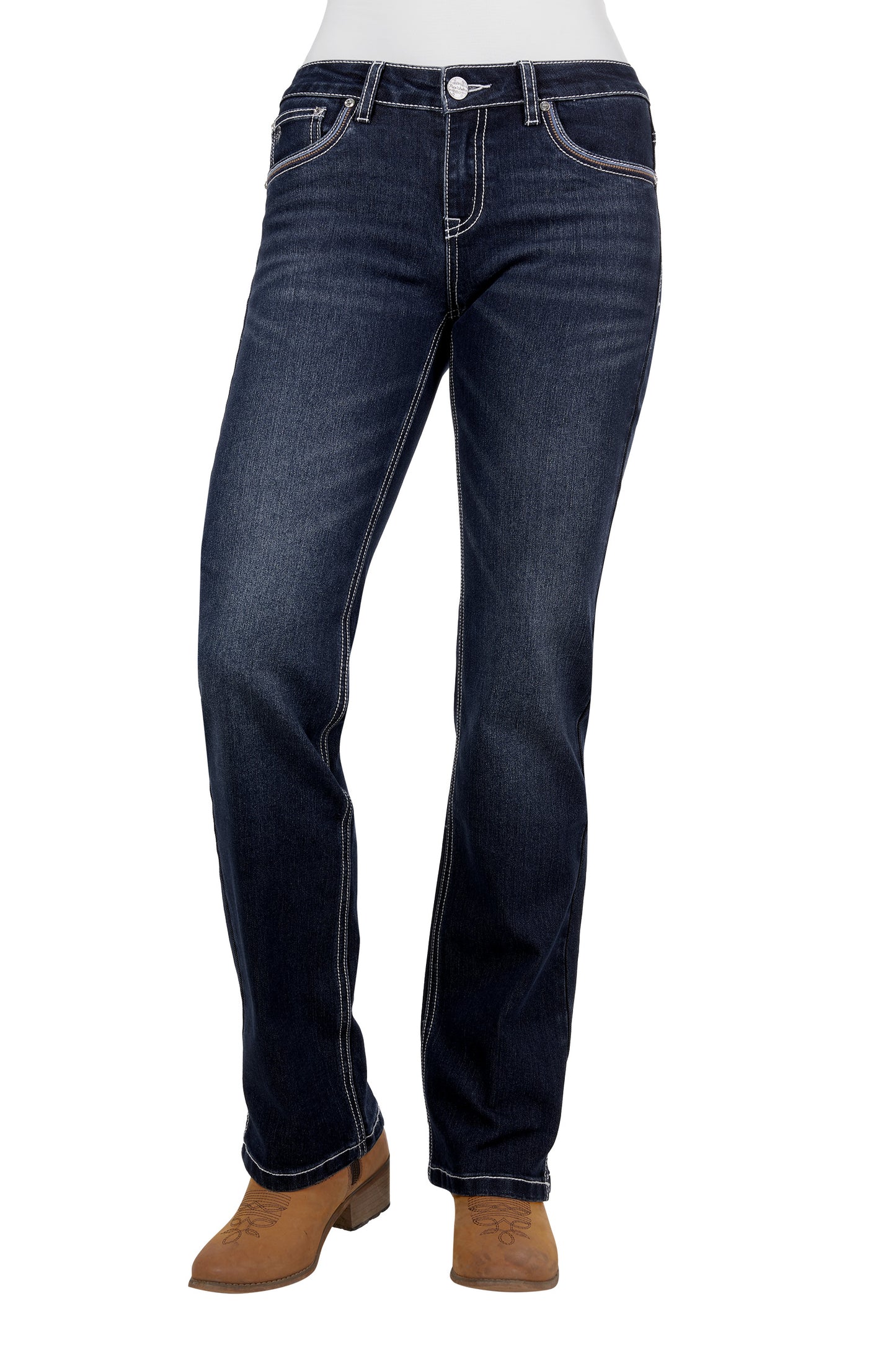 Pure Western Mia Straight Leg Jeans - 32 Leg - PCP2212850