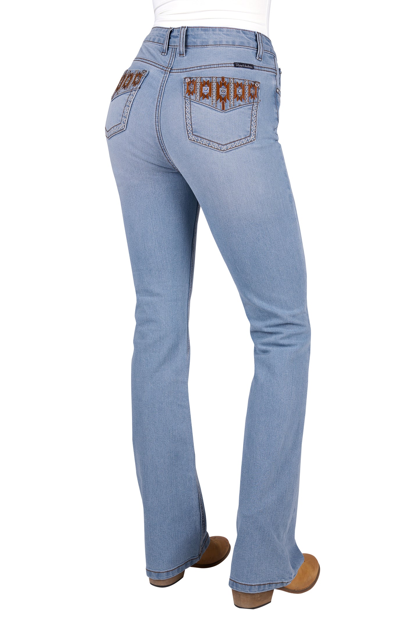 Pure Western Womens Liz High Rise Boot Cut Jeans - 34 Leg PCP2213039