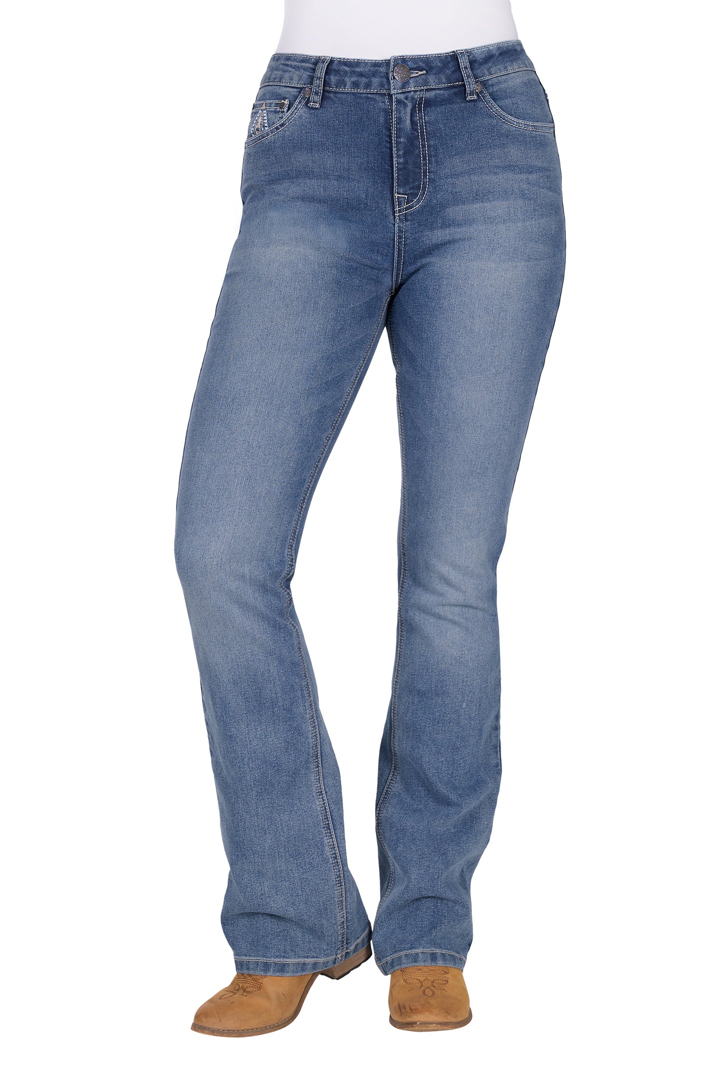 Pure Western Pam High Rise Boot Cut Jeans - 32L