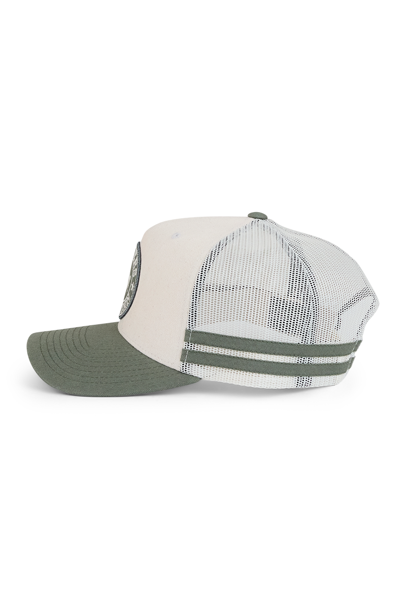 Ringers Western McCoy Trucker Cap - Beige / Pale Olive