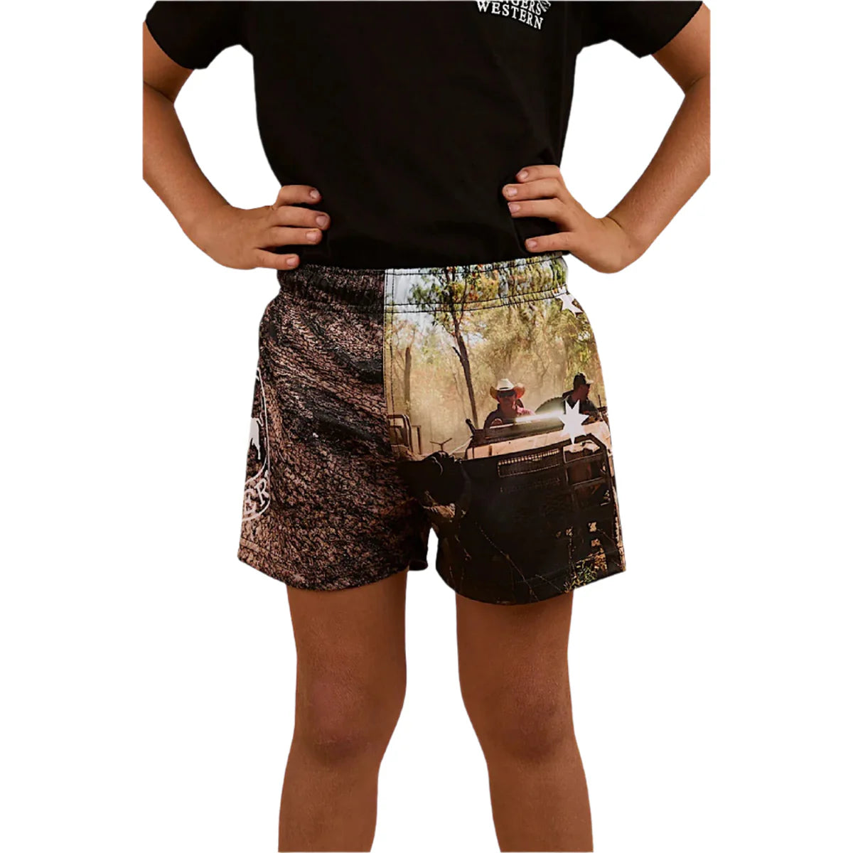 Ringers Western Kid's Footy Short - Out Bush