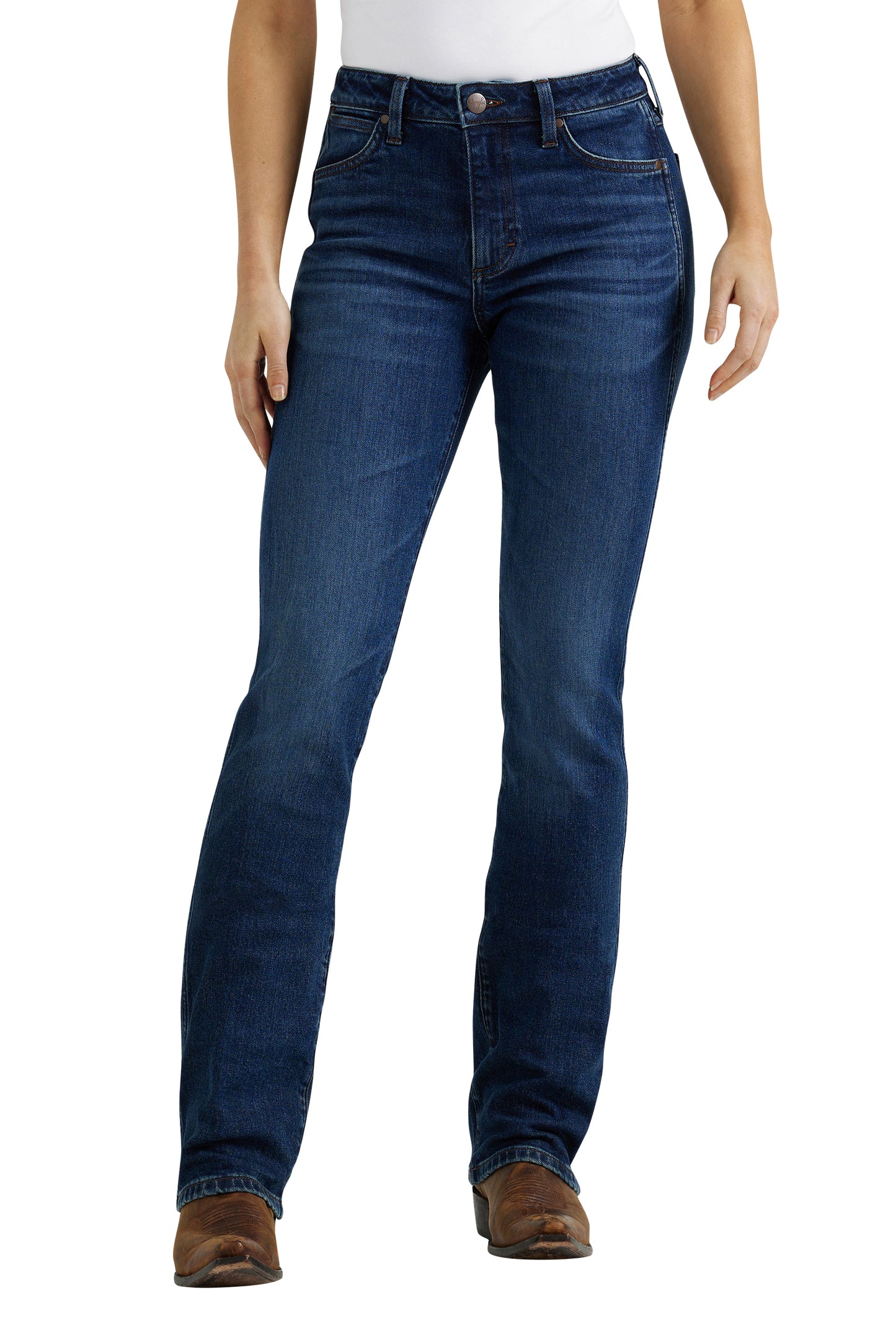 Wrangler Womens Retro Bailey Hi Rise Boot Cut Jeans W112352982