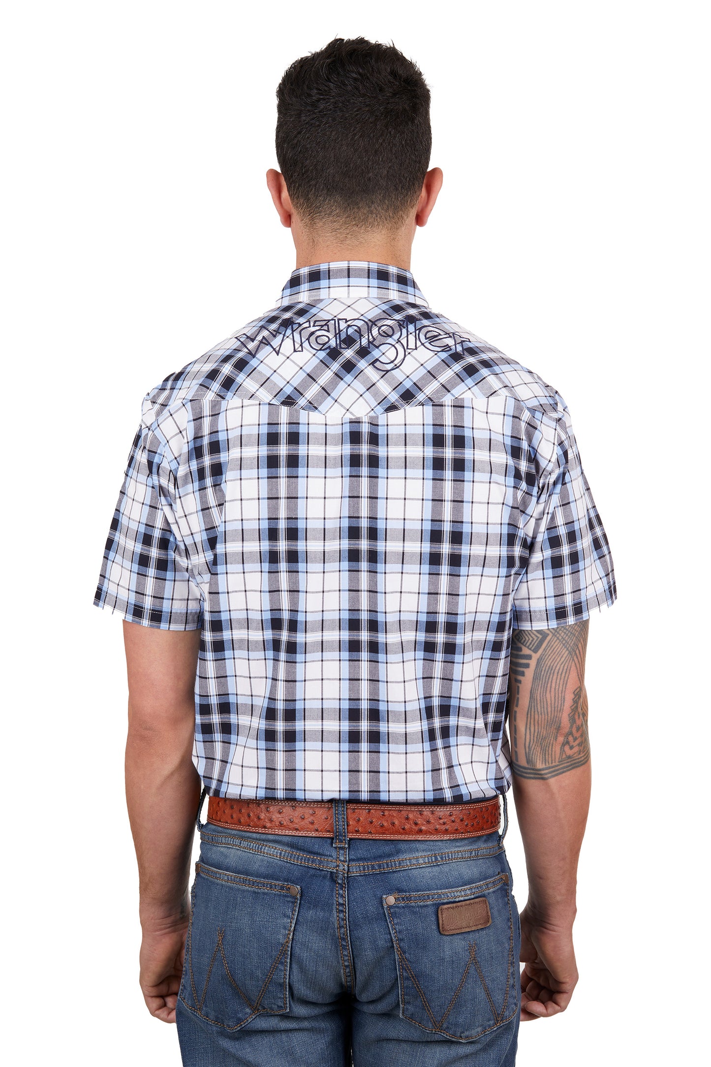 Wrangler Mens Toby Short Sleeve Dress Shirt - X4S1117159