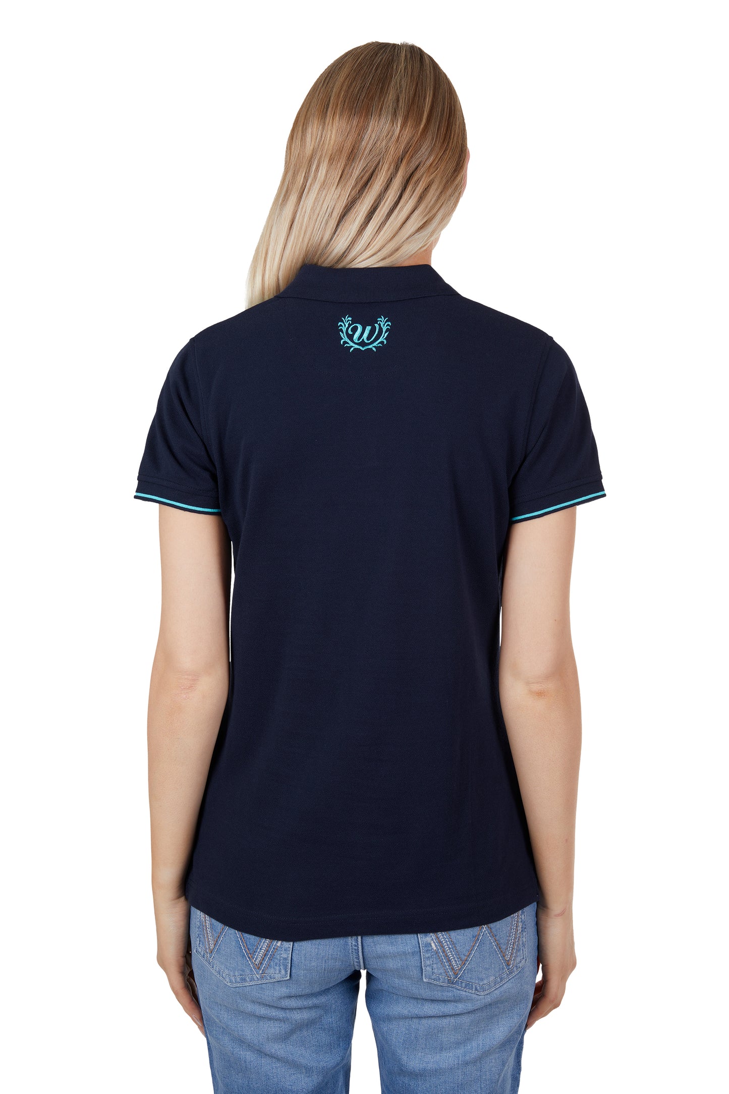 Wrangler Womens Lucy Polo - Aqua  X4S2565137