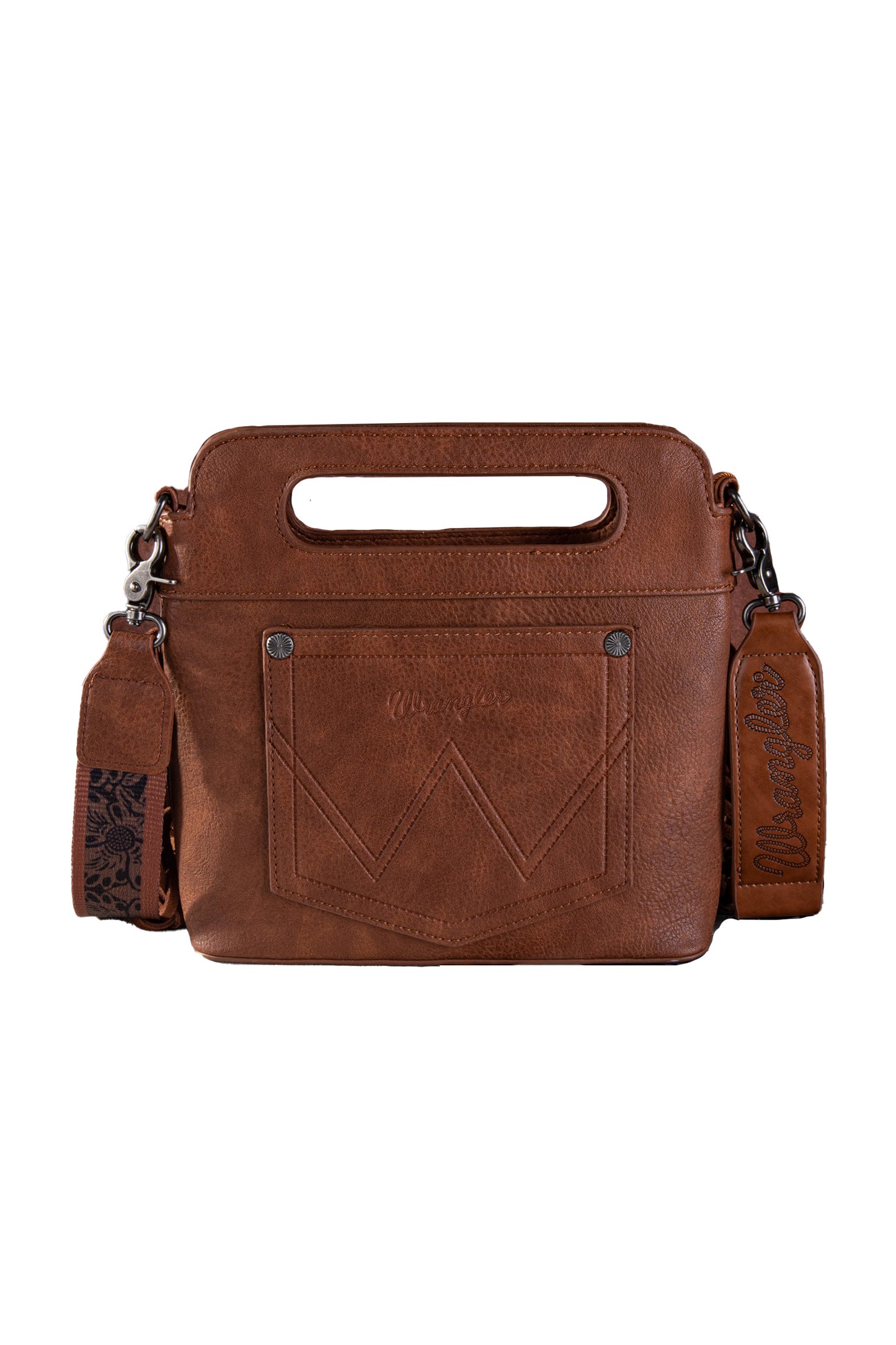 Wrangler Embroidered Fringe Crossbody Bag - X4S2961BAG - TAN