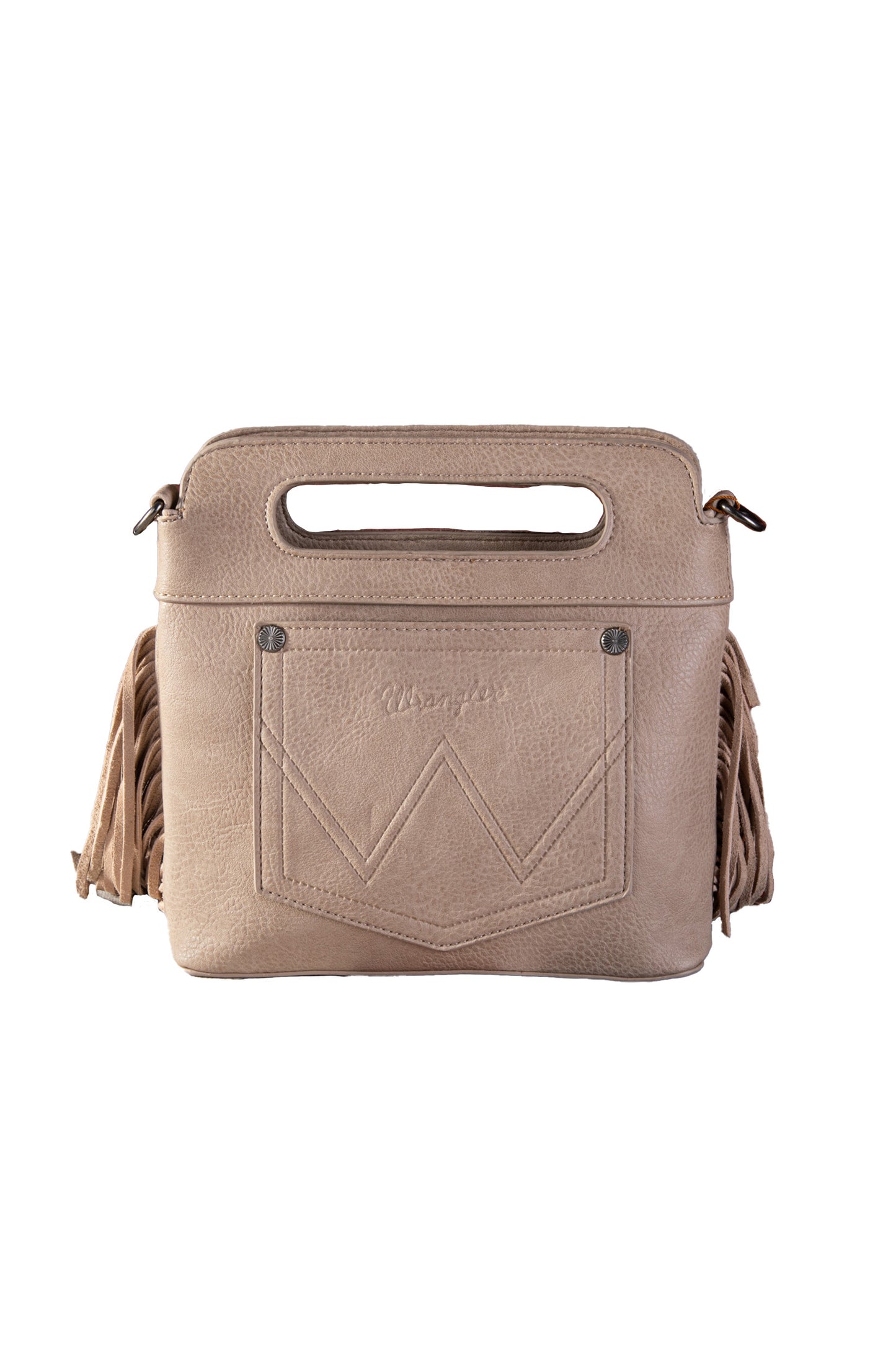 Wrangler Embroidered Fringe Crossbody Bag - X4S2961BAG - NATURAL