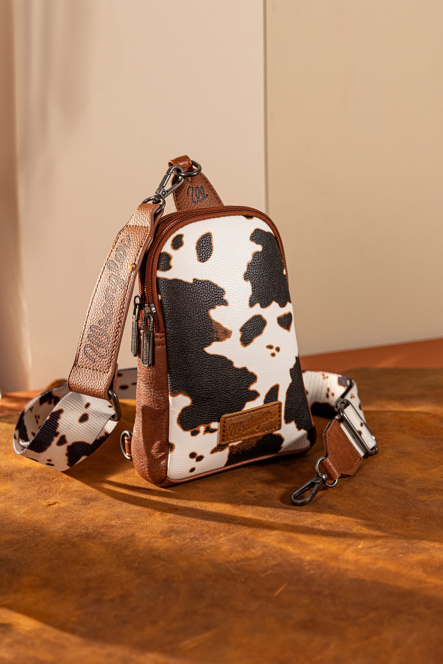 Wrangler Cow Print Sling Bag - X4S2964BAG