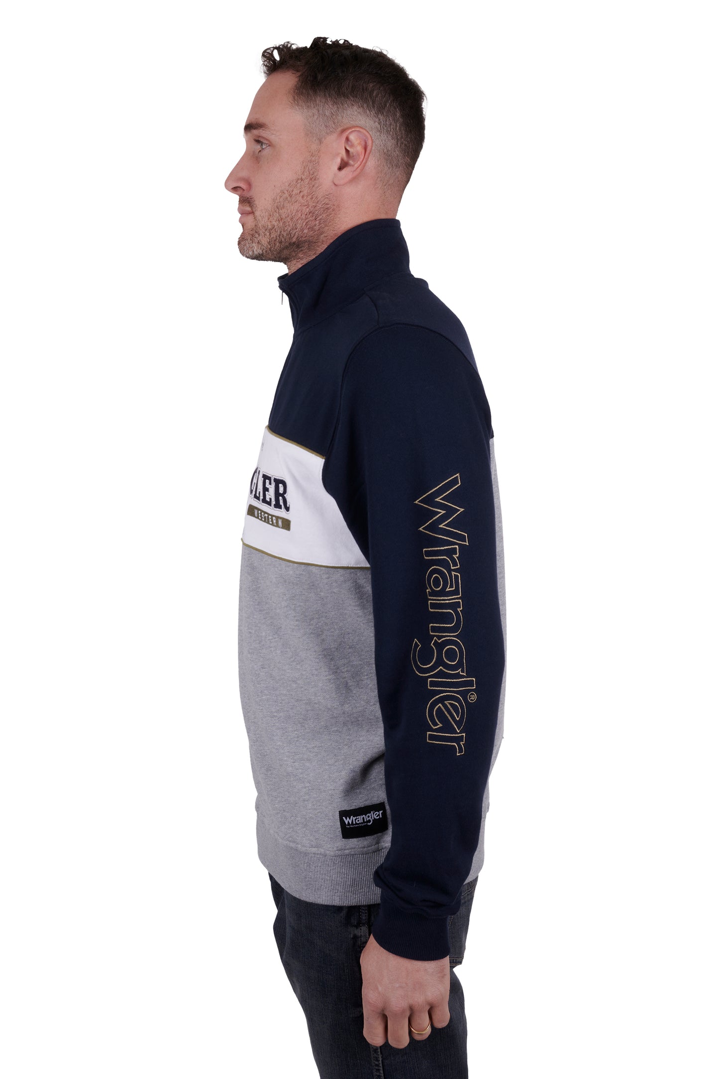 Wrangler Mens Edward 1/4 Zip Jumper - X4W1573025