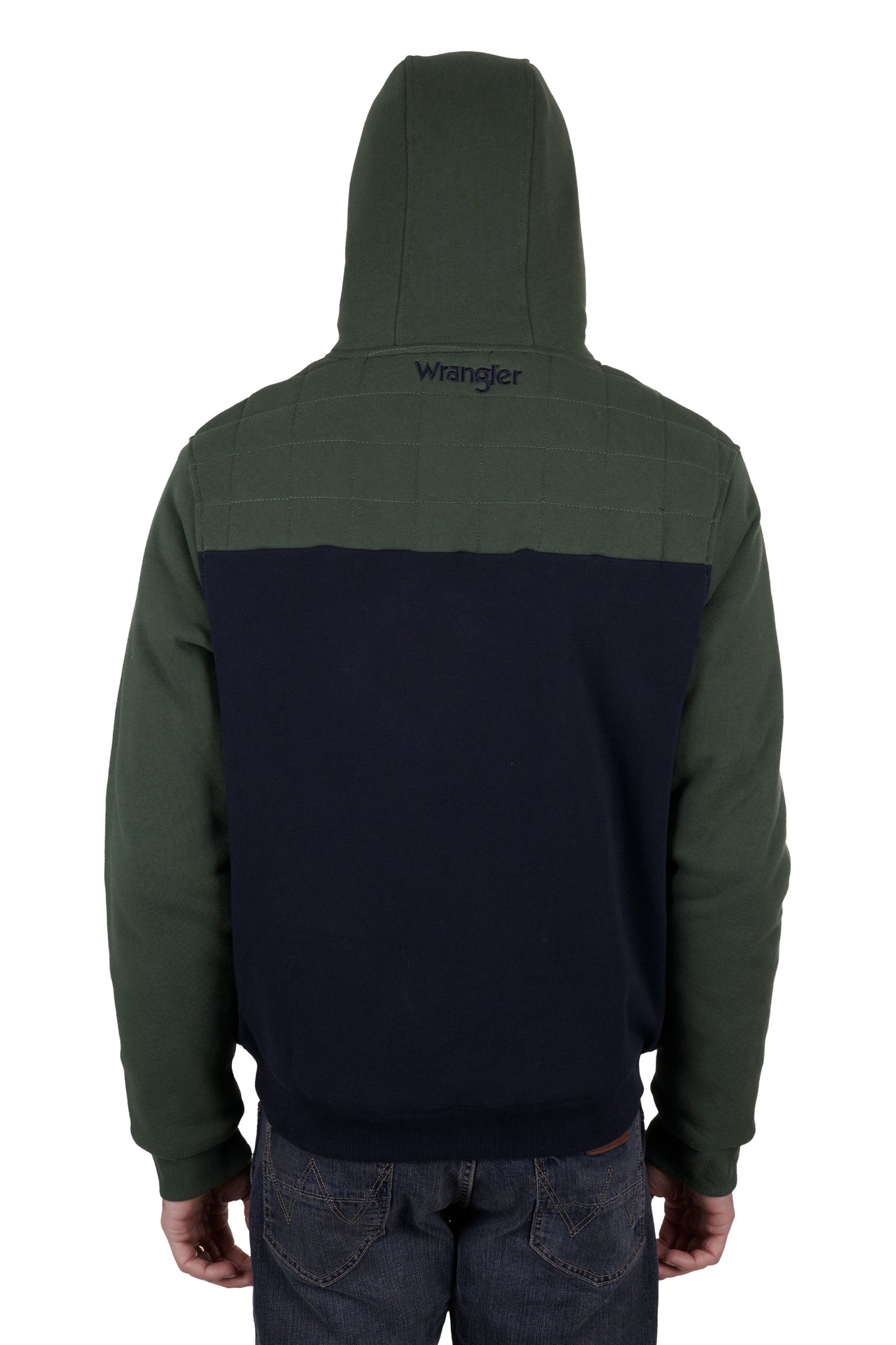 Wrangler Mens Elliot Zip Up Hoodie - Navy Cypress - X4W1778029
